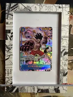 One Piece Card OP11-118 Luffy SEC Manga Parallel Fist Divine Speed Japanese UK - Image 1