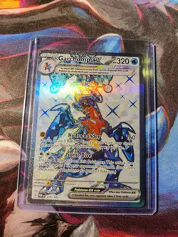 Pokemon Garchomp EX Holo Ultra Rare TCG Card Paradox Rift 219/182 - Image 1