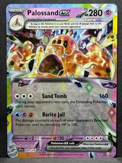 Pokemon TCG Palossand EX Double Rare Tera Holo Card 091/191 Surging Sparks NM - Image 1