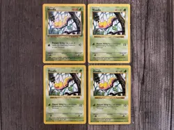 Pokemon Weedle Lot - Base Set & Shadowless 69/102 - 4 Cards Total - Vintage 1999 - Image 1