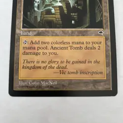 MTG Magic the Gathering Ancient Tomb Tempest Land Card- Never played - Image 3