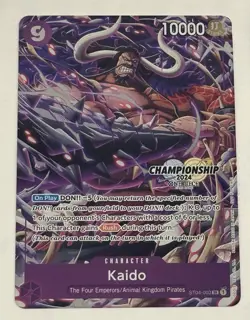 2024 One Piece Kaido & Captain Kid Championship Foil English (2x) Cards Stamped - Image 3
