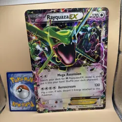 Pokemon Rayquaza EX XY66 Promo Oversized Jumbo Holo Foil Pokemon Card - Image 1