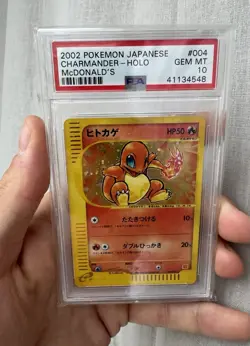 PSA 10 Charmander ~ 2002 Mc Donalds Holo #4 Japanese Promo Card Gem Mint - Image 1