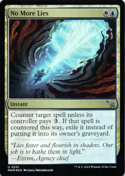 No More Lies FOIL Murders at Karlov Manor Magic MTG NM - Image 1