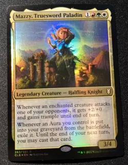 Mazzy, Truesword Paladin - Foil - CLB - MTG - NM - EN - 283 - Image 1