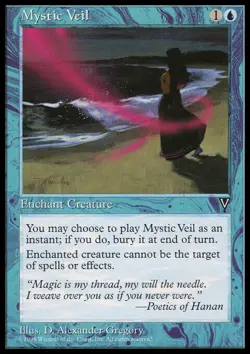 MTG - 4 x Mystic Veil - Playset 4x x4 - Visions Regular LP/NM - Image 1