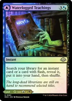 Waterlogged Teachings 261 NM Modern Horizons 3 MH3 MTG FOIL* - Image 1
