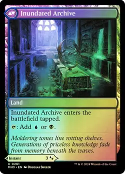 Waterlogged Teachings 261 NM Modern Horizons 3 MH3 MTG FOIL* - Image 2