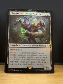 Mtg FIC Final Fantasy - Shadow, Mysterious Assassin -NM SURGE FOIL - Image 1