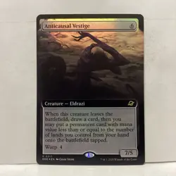 MTG Anticausal Vestige Magic: The Gathering Edge of Eternities Ext Art Foil 0317 - Image 1