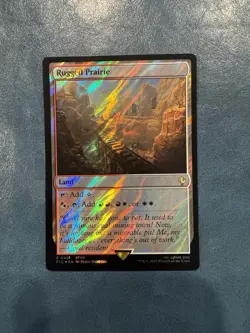 1x Rugged Prairie, Surge Foil, Final Fantasy, Magic MTG NM - Image 1