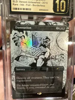 Damnation R Ink Foil | SLD Secret Lair x Marvel's Spider-Man MTG CGC Pristine 10 - Image 3