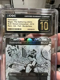 Damnation R Ink Foil | SLD Secret Lair x Marvel's Spider-Man MTG CGC Pristine 10 - Image 5