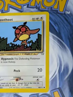 Hoothoot 60/111 & Gligar 59/111 Neo Genesis Pokemon Tcg Played - Image 3