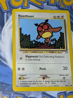 Hoothoot 60/111 & Gligar 59/111 Neo Genesis Pokemon Tcg Played - Image 4