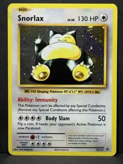 Snorlax XY179 Holo Pokemon Promo LP. - Image 1