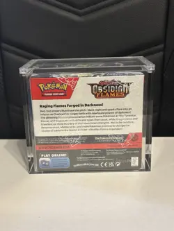 Pokemon Scarlet &Violet Obsidian Flames Booster Box SEALED Comes In Acrylic Case - Image 3