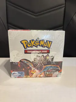 Pokemon Scarlet &Violet Obsidian Flames Booster Box SEALED Comes In Acrylic Case - Image 5