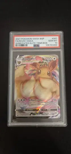 Pokemon Graded PSA 10 Lot Eevee Vmax Swsh087 Psa 10 Blissey V Tg22 Psa 10 More - Image 4