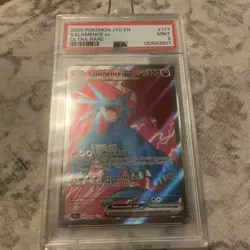 2025 POKEMON JTG EN-JOURNEY TOGETHER ULTRA RARE #177 SALAMENCE EX PSA 9 - Image 2