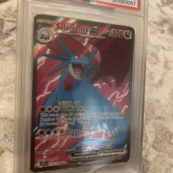 2025 POKEMON JTG EN-JOURNEY TOGETHER ULTRA RARE #177 SALAMENCE EX PSA 9 - Image 3