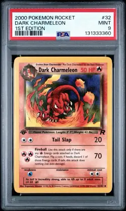 2000 Pokemon 1st Edition Rocket Dark Charmeleon | PSA 9 - Image 1