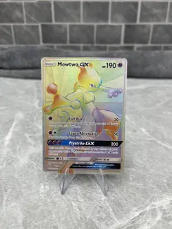 2017 Pokemon Mewtwo GX 76/73 Secret Hyper Rare Shining Legends - Near Mint - Image 1