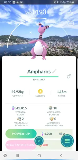 Pokemon Go Shiny Ampharos Background - Pokemon Go Shiny Ampharos Hintergrund - Image 1