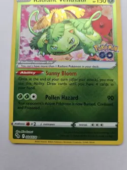 Radiant Venusaur 004/078 Pokemon GO Holo (NM) - Image 3