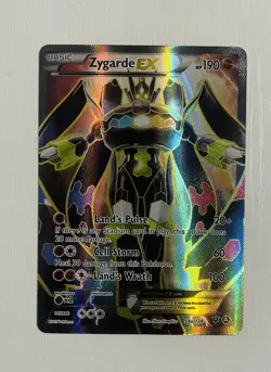 Pokemon Full Art Zygarde EX 054A/124 Alternate Art Holo NM - Near Mint Promo - Image 1