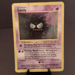 Pokemon TCG: Gastly Base Set (Shadowless) 050/102 HP Damaged WOTC VTG - Image 1