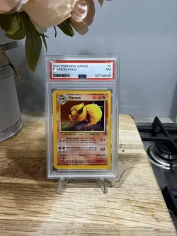 Pokemon TCG Flareon 3/64 Jungle Holo Rare - PSA 7 NM - Image 1
