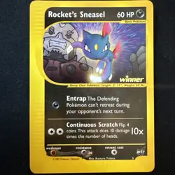 Pokemon - Rockets Sneasel - Winner Stamped - Best Of Game Promo #5 - Image 1