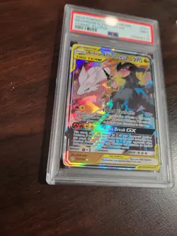 2019 Pokemon Sun & Moon Cosmic Eclipse Reshiram & Zekrom GX 157/236 PSA 9 Mint - Image 3