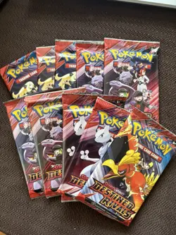 Pokemon DESTINED RIVALS Booster Pack Lot New Factory Sealed 🪩 10 Packs 🪩 - Image 1