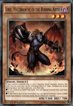 Libic, Malebranche Of The Burning Abyss - Rare 1st Ed. SECE-EN083 - LP - YuGiOh - Image 1