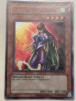 Yugioh 1x Cyber Harpie Lady Secret Rare RP01-EN096 Retro Pack 2020 Reprint NM - Image 1