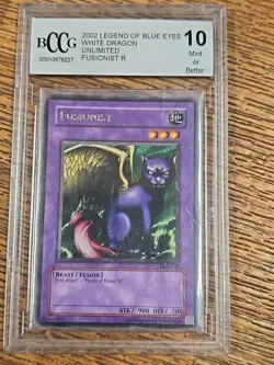 Yu-Gi-Oh! Fusionist LOB-022 Rare BCCG 10 Mint Or Better 2002 LOB Unlimited R - Image 1