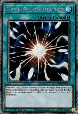 Super Polymerization - Platinum Secret Rare 1st Edition RA03-EN053 - NM - YuGiOh - Image 1