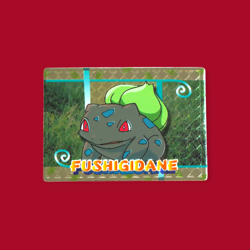BULBASAUR (FUSHIGIDANE)--JAPANESE MEIJI EMBOSSED PROMO FOIL POKEMON CARD - Image 1