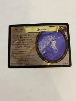 Harry Potter TCG Base Set Trading Cards Unicorn 20/116 - Holo Rare - Image 1