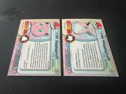 Topps Blue Label Trading Cards Pokemon 1999 Rare Holo Jigglypuff & Wigglytuff NM - Image 2