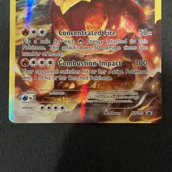 Pokemon XY Blackstar Promo Card Volcanion XY185 (Holo) Full Art NM - Image 3
