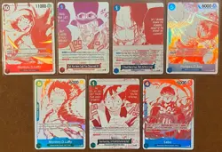 One Piece OP13 - 3rd Anniversary Treasure Campaign Promo Card Set (7 Cards) - Image 1