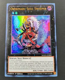 Yu-Gi-Oh! Onibimaru Soul Sweeper Ultra Rare Card MAMA-EN069 NM - Image 1