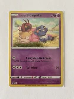 Pokemon Card- Galarian Slowpoke Sword&Shield Promo Eng- Near Mint - Image 1