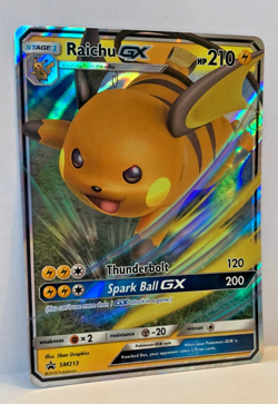 Epic Raichu GX - Holo Foil Rare TCG Pokemon Card PSA 8+ - Image 1