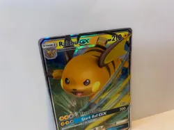 Epic Raichu GX - Holo Foil Rare TCG Pokemon Card PSA 8+ - Image 3