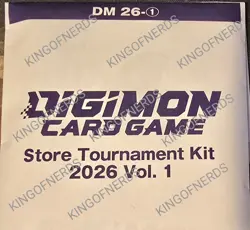 NEW Digimon Card Game Store Tournament Kit 2026 Vol 1 English - Image 2